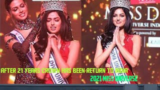 After 21 years crown has been return/Miss universe 2021 #youtubeshorts #shortsfeed