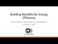 NCTCOG Workshop: Building Retrofits for Energy Efficiency