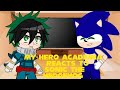 MHA reacts to sonic the hedgehog //part 1// [gacha club]