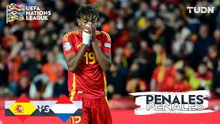 ¡TANDA DE PENALES COMPLETA! España 3-3 Países Bajos | UEFA Nations League-Cuartos- Vuelta 2025 |TUDN