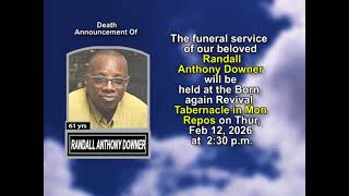 Randall Anthony Downer ~ Short Obituary