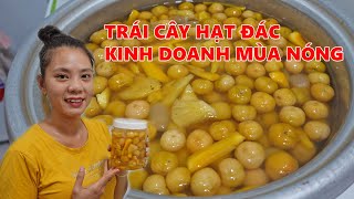 Cách nấu trái cây sơ ri thêm hạt đác dẻo ngon kinh doanh mùa nóng