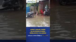 Akibat Banjir, Akses Jalan Rumah Warga Terblokir di Kalideres #shorts