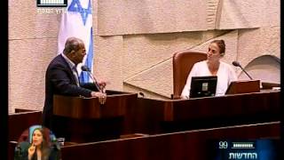 ערוץ הכנסת - אחמד טיבי יוצא מכליו, 2.7.14