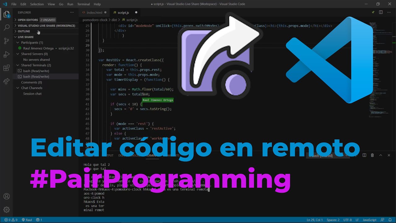 Instalar Live Share Extension Para Visual Studio Code Youtube