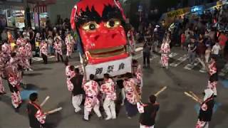 新潟市北区葛塚祭り2017 神楽 下他門若連中灯籠 Niigata City Kita-ku kuzuzuka Festival 2017   Japanese culture