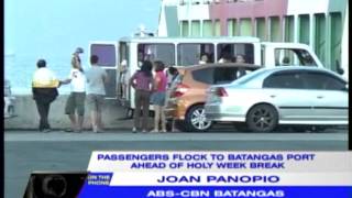 Passengers flock to Batangas port for Holy Week