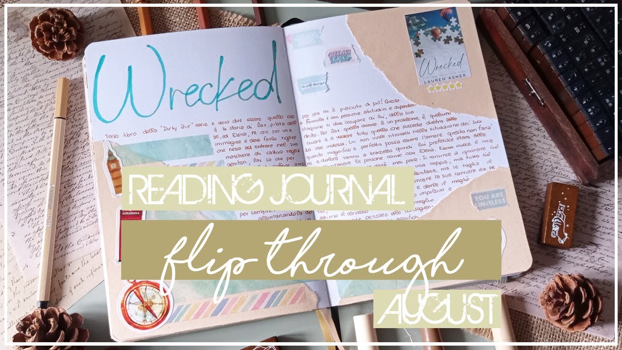 Reading Journal August Flip Through Youtube