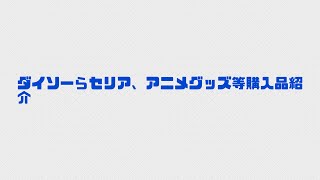 ダイソー、セリア、アニメグッズ等購入品紹介