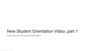 NSO Video part 1 Services and Contact Info