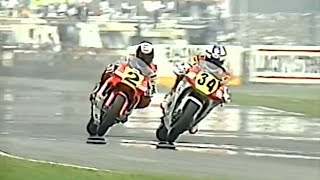 ☆ 1990 オランダ GP500 ③ ”W.ガードナーがホールショット スタート出遅れたK.シュワンツだがE.ローソンをかわしW.レイニーとのトップバトルに” WGP Rd.8 DUTCH TT