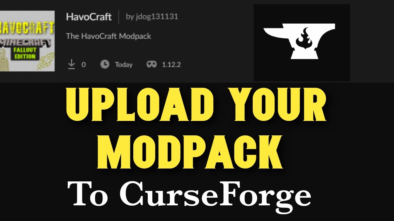 Upload A Modpack To CurseForge And The CurseForge Launcher (Custom ...