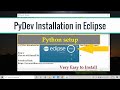 PyDev Plugin installation in Eclipse Oxygen 3