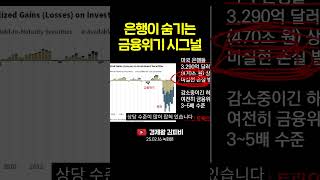 은행이 숨기는 금융위기 시그널 #shorts