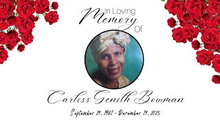 Home Going Service for Ms. Carliss Genith Bowman