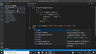 Python Pattern Program | Floyd's Triangle | Printing Numbers in Right Triangle Shape