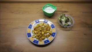 knusprig, leckere Sesamkartoffelecken (vegan)