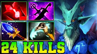 24 Kills Leshrac Dota 2 Mid  - Best Pro Gameplay Carry Support Build Guide 7.37 Offlane