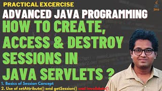 Create, Access & Destroy sessions in Servlet | Session Tracking in Servlet | Login & Logout Example