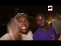 Celebrations in Harare following Mugabe's resignation