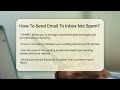how to send email to inbox not spam theemailtoolbox.com