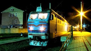 Відправлення ЧС4-210 з поїзд №121 Київ-Миколаїв відправлення зі ст. Біла Церква