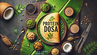 Healthy Protein Dosa Recipe with Black Chana & Green Gram | Nutritious & Delicious