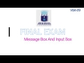 vba 09 Msgbox and Input box