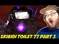 skibidi toilet 77 (part 3) REACTION!!! SKIBIDI TOILET & TITAN TV MAN IS IN DANGER!!!!