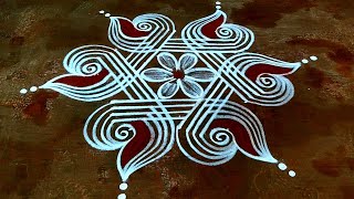 Easy Sangu padi kolam design🌹Daily use muggulu rangoli new🌹Margazhi kolam designs🌹CreativeRangolis