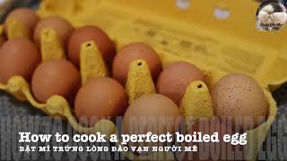 Secret to boiled egg perfectly every time