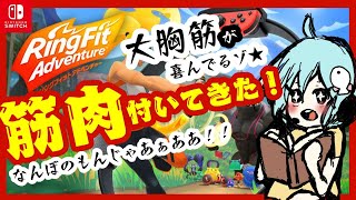 17日目【リングフィット】お願い大胸筋！スリムボディになりたいの！！/本気で頑張る筋トレダイエット！/ Ring Fit Adventure 【Nintendo Switch】