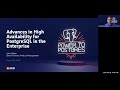 Webinar: Advances in High Availability for PostgreSQL in the Enterprise
