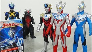 [トライスクワッドが揃う！] 風の覇者！ ウルトラマンフーマ　ウルトラマンタイガ　ソフビ　レビュー