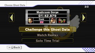 [MKW PB] Mushroom Gorge - 1:42.879 - Conk