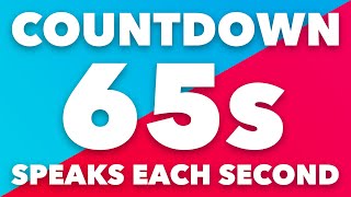 65 Second Timer with Voice Countdown