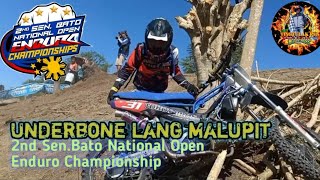 Underbone lang ang baon | Iron man gold category | 2nd Sen. Bato National Open Enduro Championship