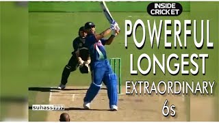 MS Dhoni Power! The best biggest powerful sixes!