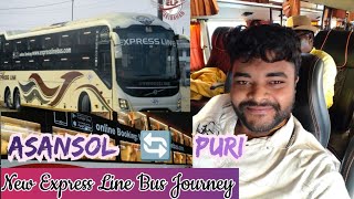 New Bus Started : Express Line Journey Vlog // Asansol to Puri // Puri to Asansol #puri #asansol