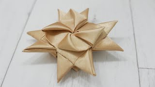 Golden Star Christmas Ornament,no sew from old lining @MYTKOandMYTKO