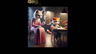 吸烟有害健康，烟带走了小橘猫的白猫妈妈😭|| #cartoon #story #beauty #movie #animation #amazing #funny #freefire #cat