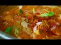 찌개요리[돼지고기김치찌개]에는 OOO을 넣어야 제대로된 맛!보글보글 김치찌개 끓이는법.