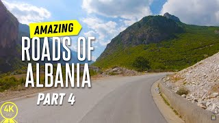 4K Beautiful Roads of Albania - Scenic Drive Video for Treadmill Training | Indoor Cycling - Part #4