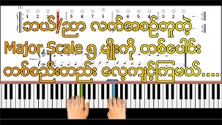 Five Piano Major Scales with the Same Hand Position #pianomajorscale #easypianotutorial #piankozin