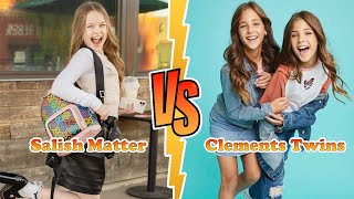 Salish Matter VS Clements Twins (Ava And Leah Clements) Transformation 👑 New Stars From Baby To 2023