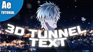 3D Tunnel Text - After Effect Tutorial [AMV]