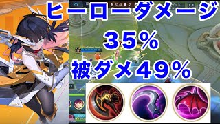 【モバレ】迷ったらこのビルドでOK、ヒーローダメージ35%被ダメ49% EXPルビー【モバイルレジェンド/Mobile Legends】