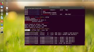 Buffer Overflow attack on a 64-bit ubuntu using gdb-peda