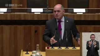 20170302 Plenarsitzung des Nationalrates mit Fragestunde an Innenminister Sobotka Walter Rosenkr