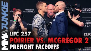 UFC 257: Dustin Poirier, Conor McGregor faceoff video